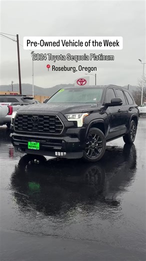 2024 Toyota Sequoia Platinum: A Pre-Owned Gem