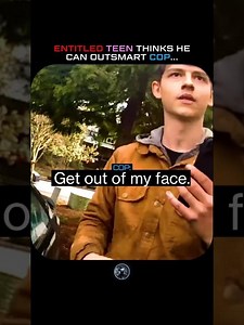 Entitled Teen Thinks He Can Outsmart a Cop... #police #bodycam