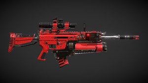 Semi sci fi assault rifle free - Download Free 3D model by CharacterZone