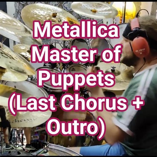 Metallica - Master of Puppets (Last Chorus + Outro) #drums #shorts