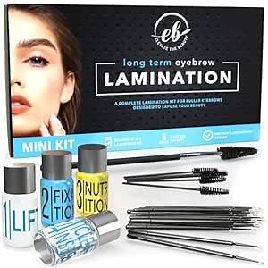 Elevate The Beauty Brow Lamination Kit | At Home DIY Eyebrow Lamination Kit For Instant Brow Lift | Professional Eye Brows Supplies for Fuller Eyebrows | Lasts For Upto 6 Weeks