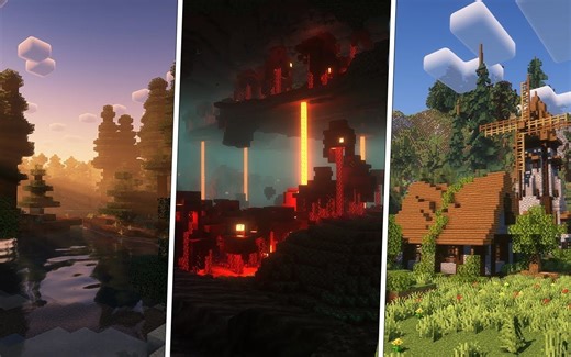 我的世界舒服光影《Rethinking Voxels》4K纯享版演示，内含下载链接~