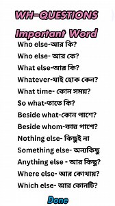 WH-QUESTIONS Word. #reels #fbreels #keeplearningenglish | Keep Learning English