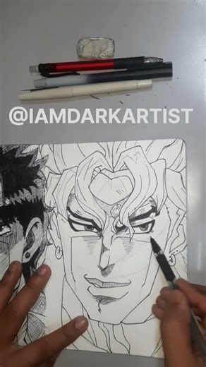 How to draw DIO BRANDO from-||JoJo's Bizarre Adventure||#anime #diobrando#drawing #jotaro
