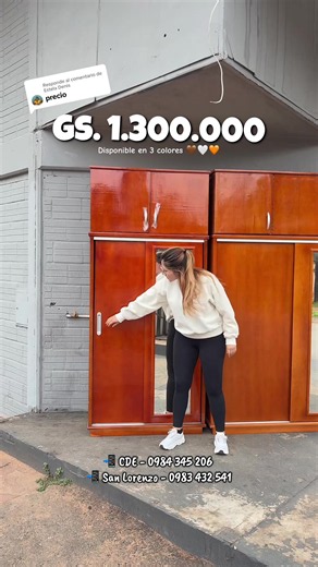 Respuesta a @Estela Denis el placard de madera nacional con baulera más económico 🧡🪵 #ropero #madera #muebleria #economico #barato