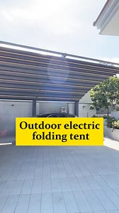 Folding canopy It provides shade on sunny days and rain protection on rainy days. It is an independent pavilion, comfortable and quiet. In the courtyard and terrace, you can enjoy leisurely garden time and install an outdoor folding canopy for your home.#customgate #gazebo #awing #Sunroom #housegate #aluminumgates #gate #fyp #foryou #foryoupage #viral #Motorizedpergola #LouveredRoofs #StayDry #StayCool #HurricaneResistant #Strong #Durable #highquality #Customization #BreslowHomeDesign #OutdoorLi