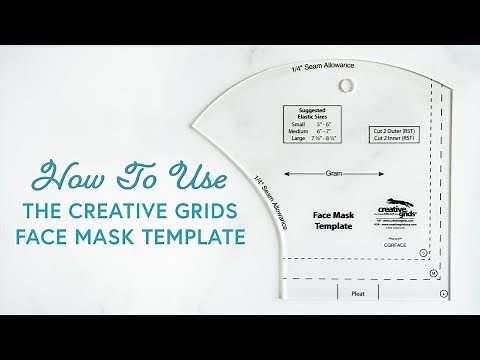 How to Make a Face Mask Using the Creative Grids Face Mask Template | a Shabby Fabrics Tutorial