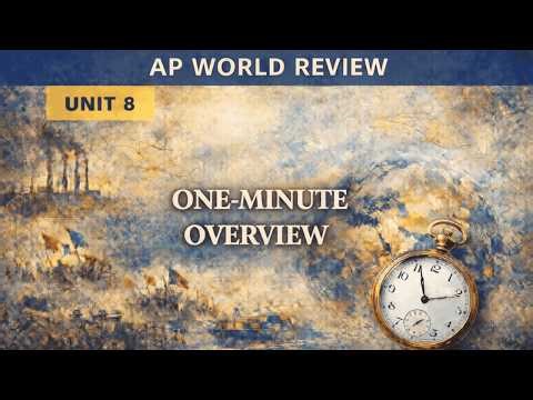 AP World History Unit 8 ONE MINUTE Overview