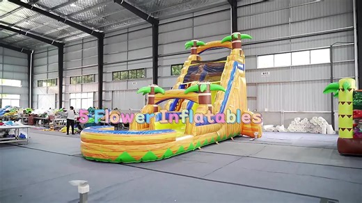 Inflatable Bounce Slide Inflatable Slide Steep Inflatable Water Slide with Pool