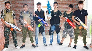 9.4K views · 216 reactions | Superhero action Couple S.W.A.T GIRL Nerf Kidnapper Marines Rescue Boss Nerf war | Nerf War Movie | Facebook