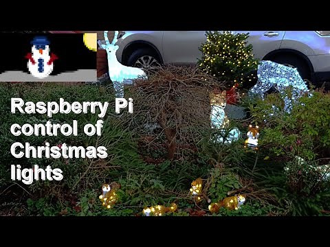 Christmas light controlled by Raspberry Pi. Home automation and RGB addressable LED (Neopixel)