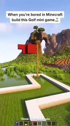 Minecraft: Golf Mini Game | #shorts