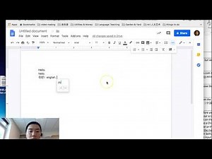 type Chinese tutorial in Google Docs/Slides