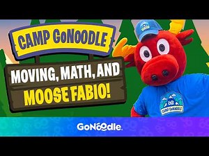 Camp GoNoodle: Moving, Math & Moose Fabio! | GoNoodle GoSummer | Dance and Learn For Kids | GoNoodle
