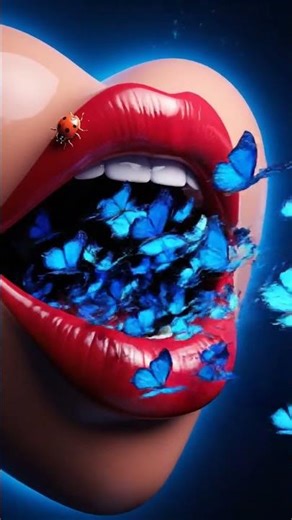 A surreal 3D animation opens with a close-up shot of a single, heart-shaped object