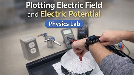 Plotting electric field and electric potential physics lab