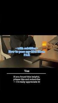 【CPA Exam】This Is How I Passed FAR #Shorts #CPA