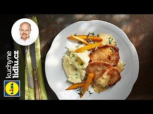 Vepřové plátky s hořčičnou omáčkou a rozmarýnovou kaší - Roman Paulus - RECEPTY KUCHYNE LIDLU