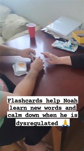 #profoundautisticadult #usingflashcards #asatooltoachieveregulation #adayinthelife | Noah's world