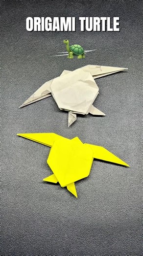 Origami Turtle 🐢 #origami #diy #paper