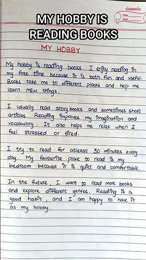 My Hobby is Reading Books 📚✨ | 10 Lines Essay in English #shorts