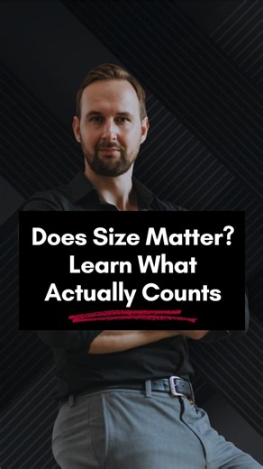 Andrew Mioch | Relationship Coach on Instagram: "Men obsess over size way more than women do. She cares far more about your confidence, your presence, and how you use what you’ve got. Yes, you can grow a little over time but that’s a long game, not a quick fix. What actually matters is accepting your body, learning real skills, and bringing grounded masculine energy into the bedroom. A man who owns his size always performs better than a man who hides behind insecurity. When you show up confident