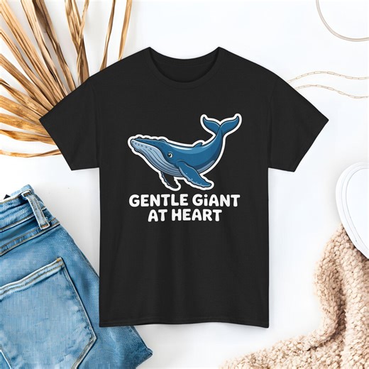 Gentle Giant Whale Tee - Ocean Lover Unisex Shirt - Etsy
