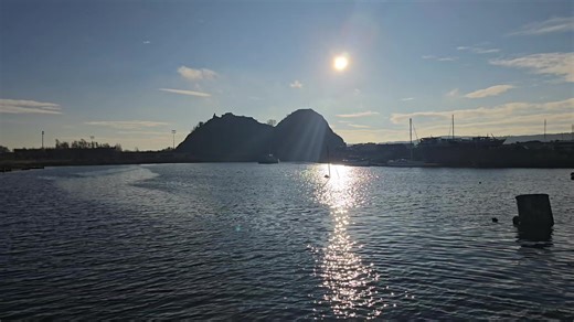 Dumbarton castle from the River Leven #castle #scotland
