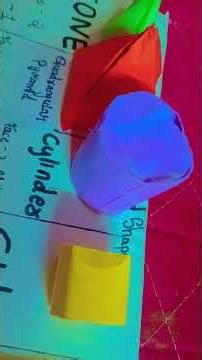 “3D Shapes School Project Model | Easy Maths Activity | Amulya Gowda”