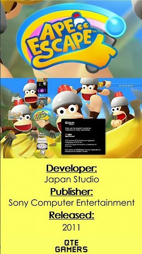 PS3 XMB - Ape Escape DEMO