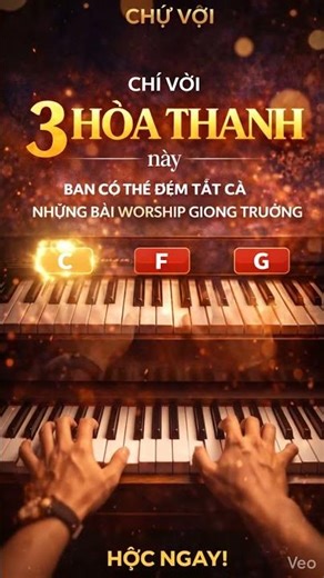Chỉ với 3 hợp âm… bạn có thể đệm mọi bài Worship giọng trưởng 🎹