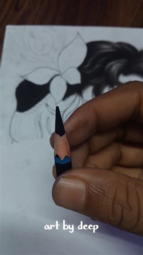 Krishna Ji Drawing With Last Piece of Pencil 😳 ||#art #krishna