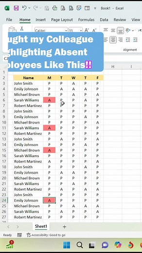 My colleague was wasting time in highlighting cell! I showed him a better way #productivityhacks #learnexcelontiktok #exceltips #excelhelp #exceltutorial #spreadhseetskills #microsoftexceltutorial #fyppp~ #fyp #fypage #excel | Learn Excel