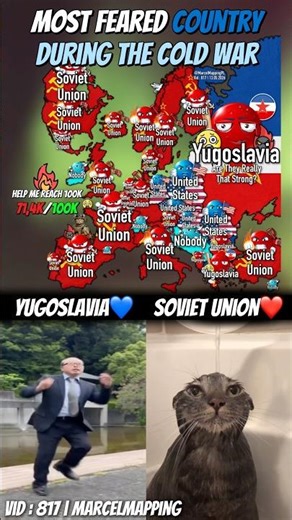 Most Feared Country During The Cold War #mapping #map #shorts #popular #fyp