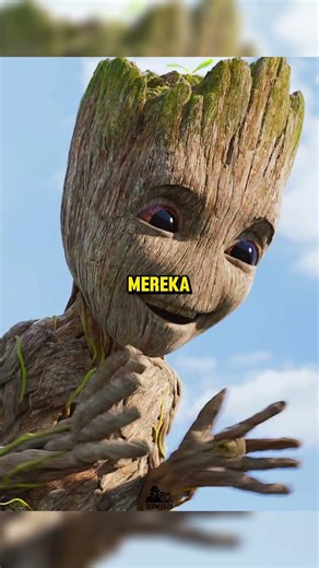 WHEN GROOT MEETS A LITTLE ALIEN👽 #shorts