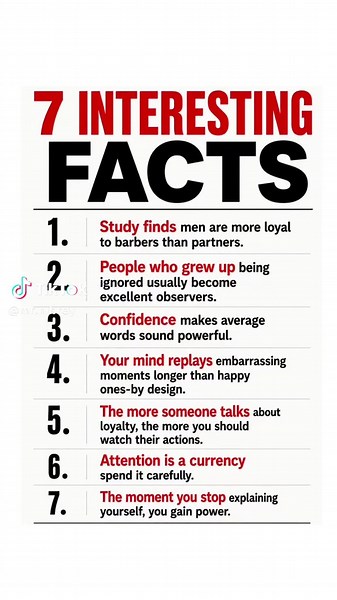 7 interesting Facts #viral #fyp #tiktok #trending #foryou | interesting facts
