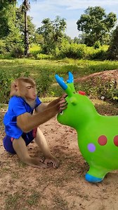 67K views · 1.1K reactions | Smart Monkey Plays With Inflatable Toy Like Human Child #SmartMonkey #AnimalPlay #MonkeyFun #Amazing | Wow Greaty | Facebook