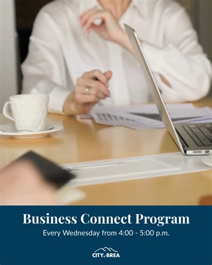 The City of Brea is enhancing its Business Connect program to offer additional services and resources to help local businesses and property owners thrive. Through expanded support and streamlined communication, Business Connect underscores the City’s commitment to being a partner to the business community, which helps shape Brea’s economic vitality. The Economic Development Division have launched Business Connect Hours, where businesses, property owners, and entrepreneurs can drop-in to the Brea