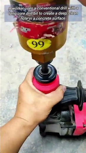 Long Drill Bit in Action.