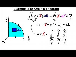 Physics - Advanced E&M: Ch 1 Math Concepts (24 of 55) Stoke's Theorem Example 2