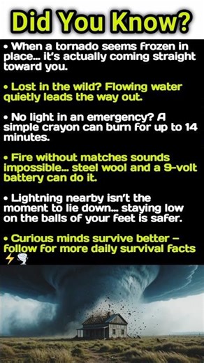 Survival Facts You Hope You Never Need 😳