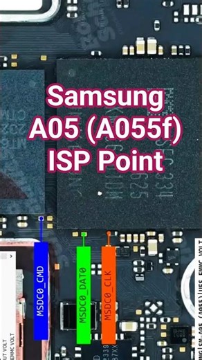 Samsung A05 A055 ISP Point | Dead Boot Repair Without CPU Remove 🔥 Easy Method 2026 | A05 ISP Point