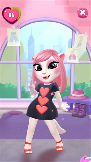 ALL princess dress makeover cosplay by mytalkingAngela #mytalkingangela #trending #ytshorts #cosplay