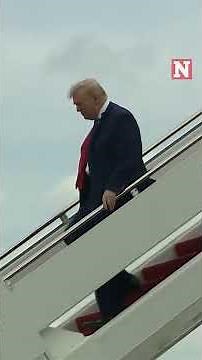 Air Force One Flies Over Speedway As Trump Arrives For NASCAR's Daytona 500