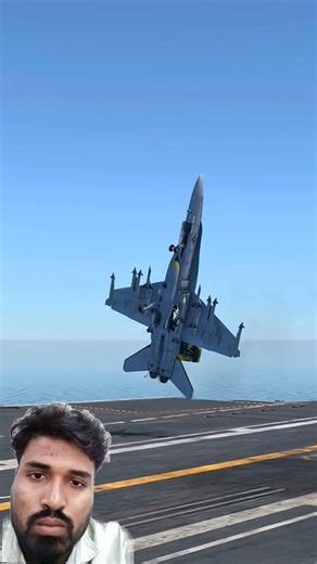 American F/A-18C Insane Cobra Landing on Aircraft Carrier