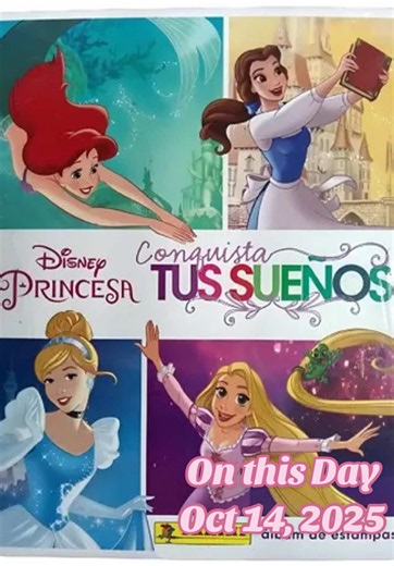 Full series on my page! Check out the playlist! 👑💖 #onthisday #paninialbum #disneyprincess #PaniniStickers