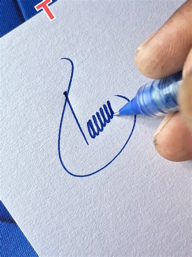 How to sign the letter T? ❤️ #howto #signature #fyp #handwriting #signaturedesign