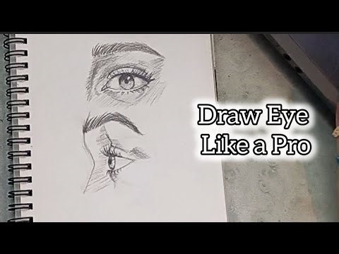 HOW TO DRAW AN EYE from different angles step by step 