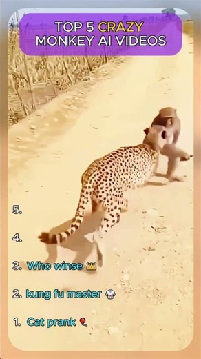 Ranking crazy monkey 🐒 viral AI videos 😂