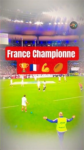 La France remporte le tournois des 6 nations 🏆 🇫🇷 🏉🔥 #pourtoi #rugby #actu #m6n #shorts #angleterre